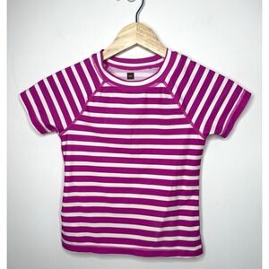 Tea Collection Short Sleeve Swim Top Girl 6 Swimsuit Rash Guard Bathing Suit Top